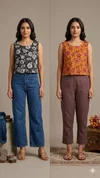 K 812 Vol 2 By Naisha Cotton Printed Reversible Ladies Crop Tops